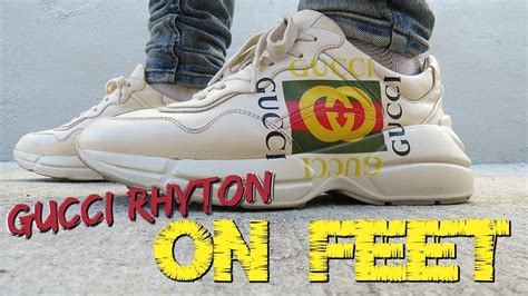 GUCCI RHYTON SNEAKERS ON FEET & IN DEPTH REVIEW.